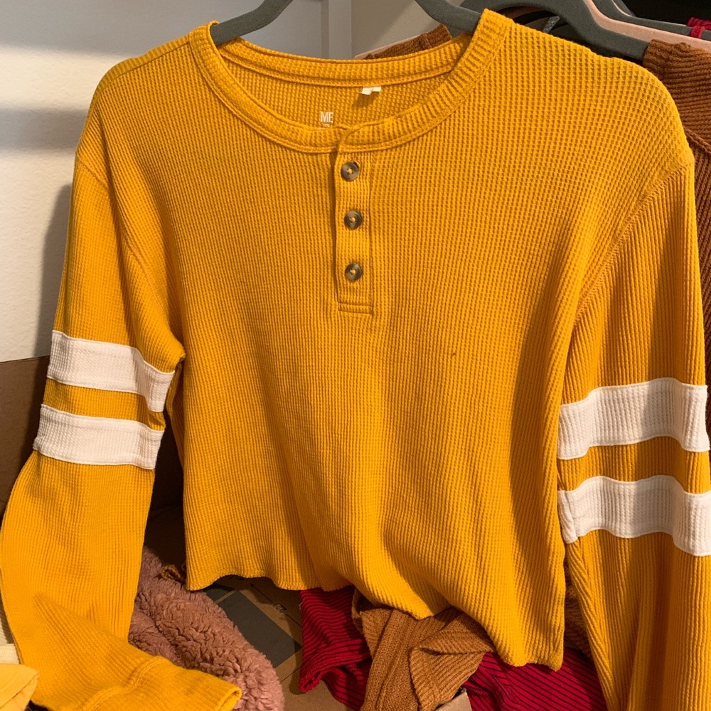 yellow long sleeve